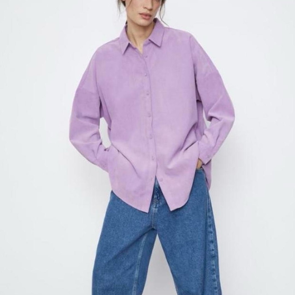 Zara Lavender-Purple Shirt